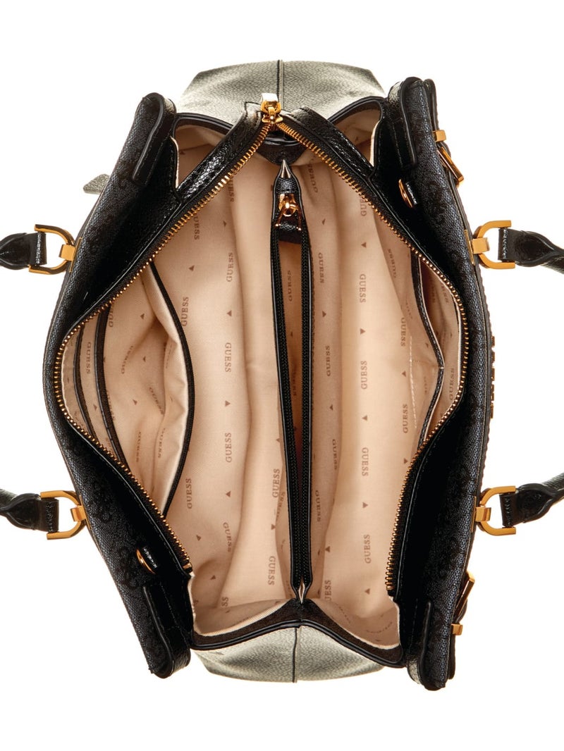 GUESS Fashion Womens NOELLE Shoulder Handbag Camera bag Black Print - Image 4