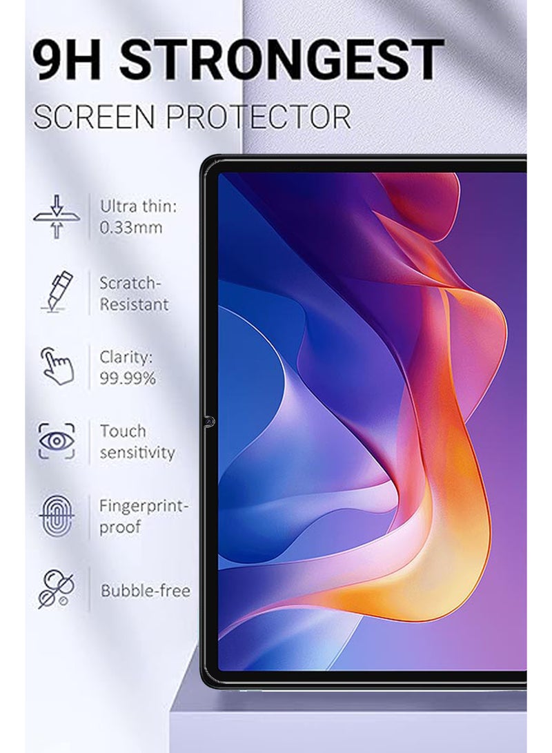 [2 Pcs] For Redmi Pad 2 - 11.0 inches -  Premium Tempered Glass Anti-Scratch, Smudge Proof Easy Installation Screen Protector Guard - Image 2