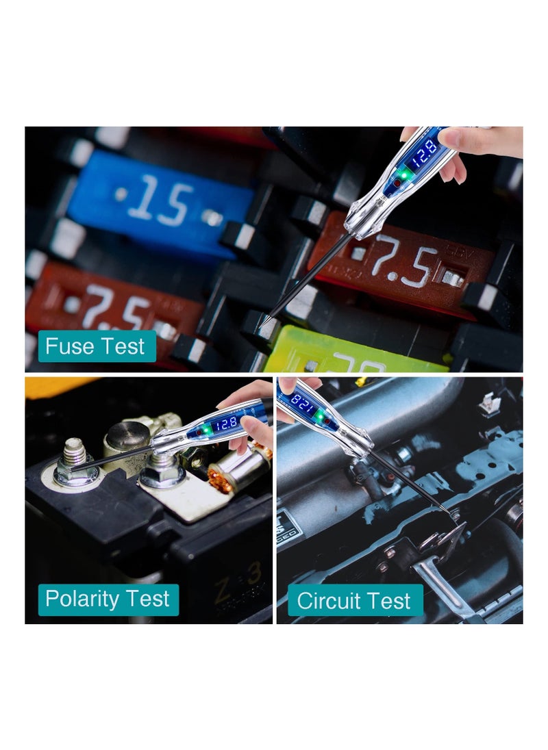 Y&D - Automotive Test Light, 3-60V DC Digital LED Circuit Tester, Heavy Duty Light Tester with Voltmeter, Auto Electrical Bidirectional Voltage Electric Pen, Circuits - Image 1