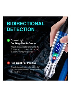 Y&D Automotive Test Light, 3-60V DC Digital LED Circuit Tester, Heavy Duty Light Tester with Voltmeter, Auto Electrical Bidirectional Voltage Electric Pen, Circuits  - Image 2
