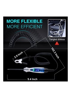 Y&D Automotive Test Light, 3-60V DC Digital LED Circuit Tester, Heavy Duty Light Tester with Voltmeter, Auto Electrical Bidirectional Voltage Electric Pen, Circuits  - Image 3