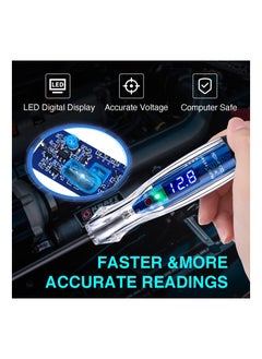 Y&D Automotive Test Light, 3-60V DC Digital LED Circuit Tester, Heavy Duty Light Tester with Voltmeter, Auto Electrical Bidirectional Voltage Electric Pen, Circuits  - Image 5