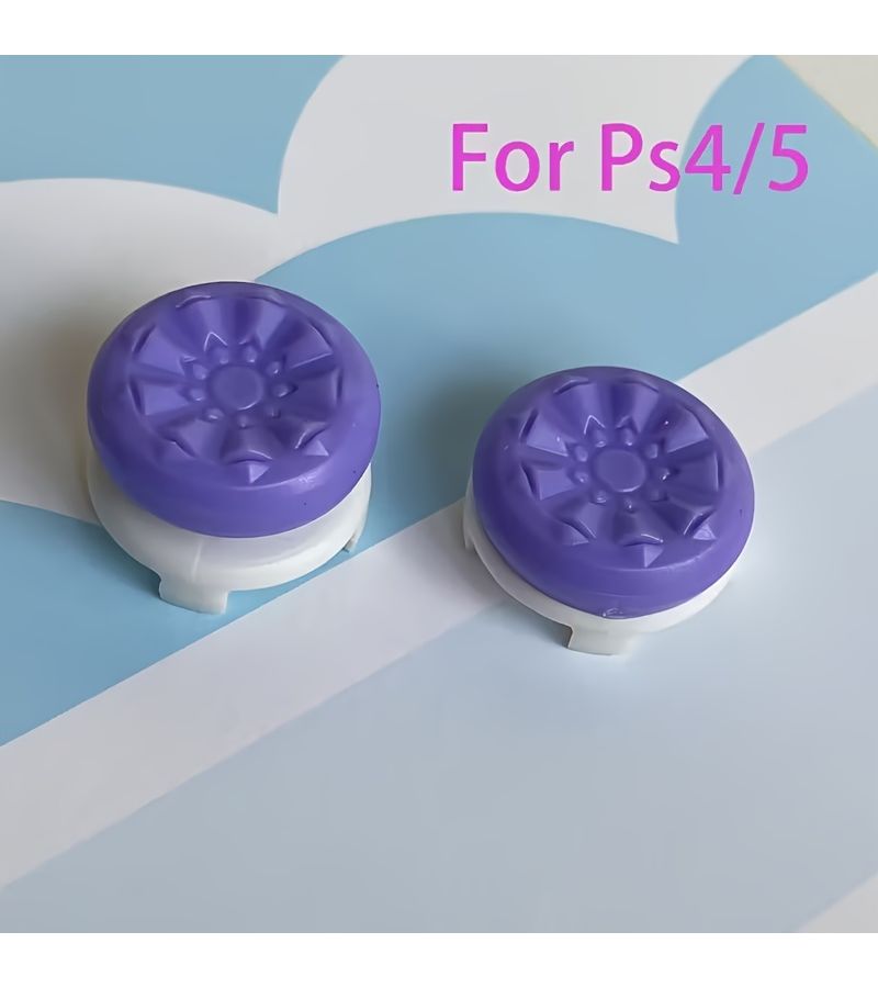 Clear Precision Thumb Grip Caps for PS4 PS5 High Low Stick Grips - Image 1