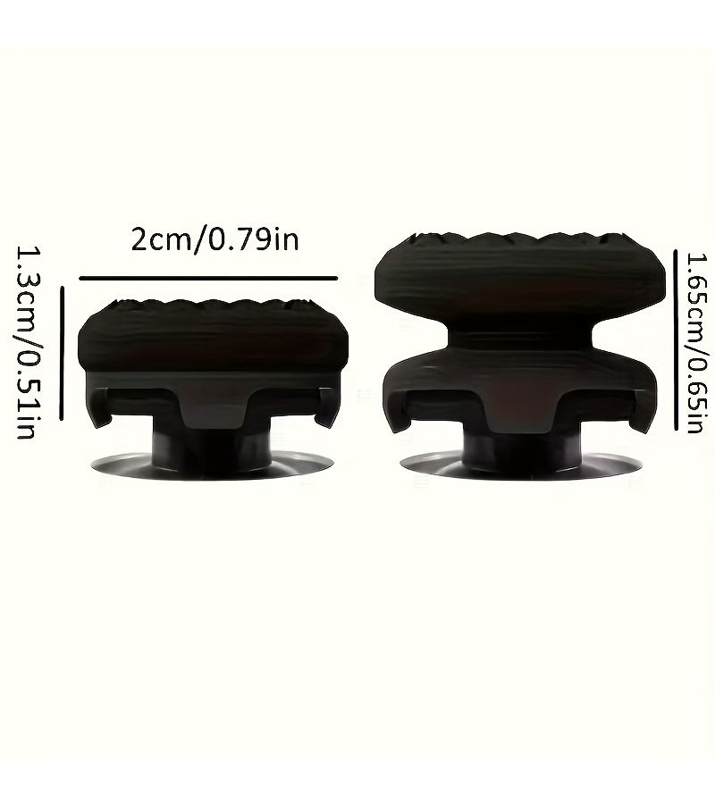 Clear Precision Thumb Grip Caps for PS4 PS5 High Low Stick Grips - Image 5