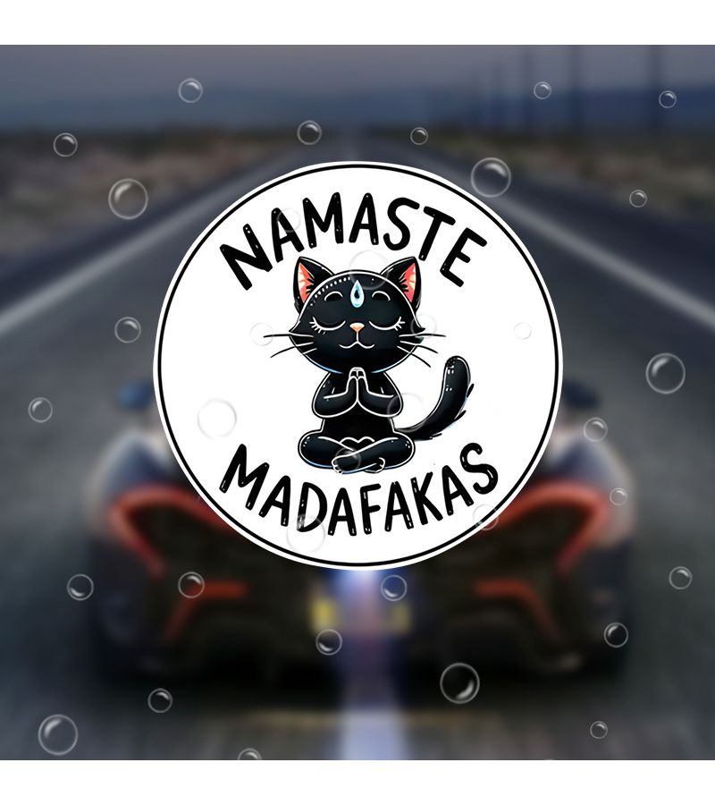 1pc Snarky Cat Yoga Vinyl Sticker - Durable for Cars Laptops Windows Doors Fridges Water Bottles - Image 3