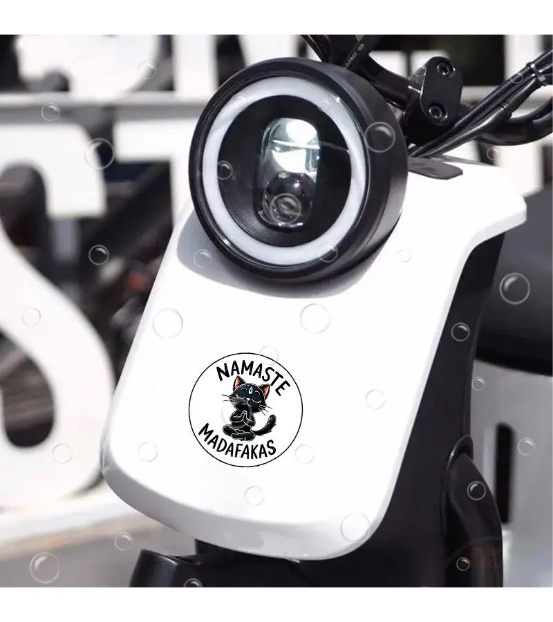 1pc Snarky Cat Yoga Vinyl Sticker - Durable for Cars Laptops Windows Doors Fridges Water Bottles - Image 5
