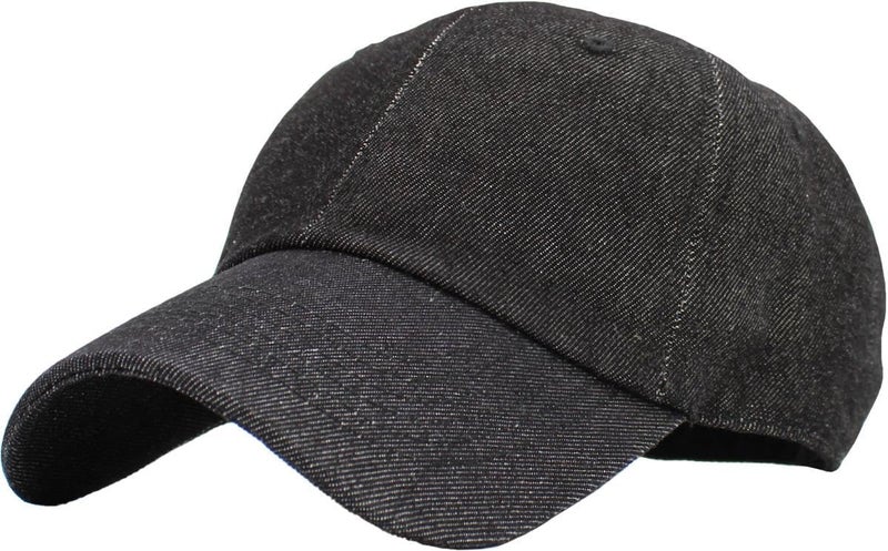 KBETHOS Classic Unisex Cotton Adjustable Low Crown Baseball Cap – Plain Dad Hat - Image 1