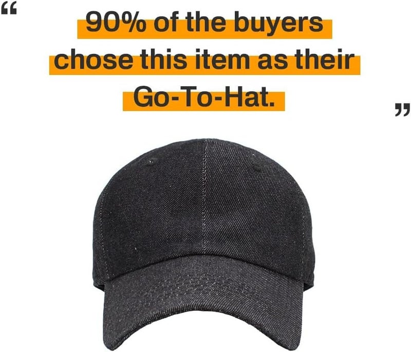 KBETHOS Classic Unisex Cotton Adjustable Low Crown Baseball Cap – Plain Dad Hat - Image 5
