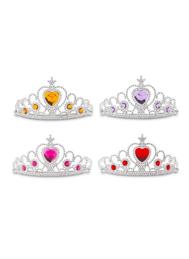 Blue Panda - 12 Pack Princess Crowns For Little Girls Kids Dress Up Tiaras For Birthday Party - Image 1