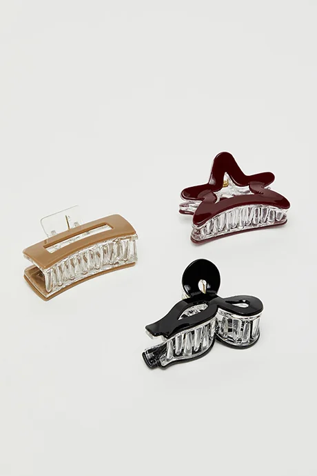 R&B 3 Pack Claw Clips