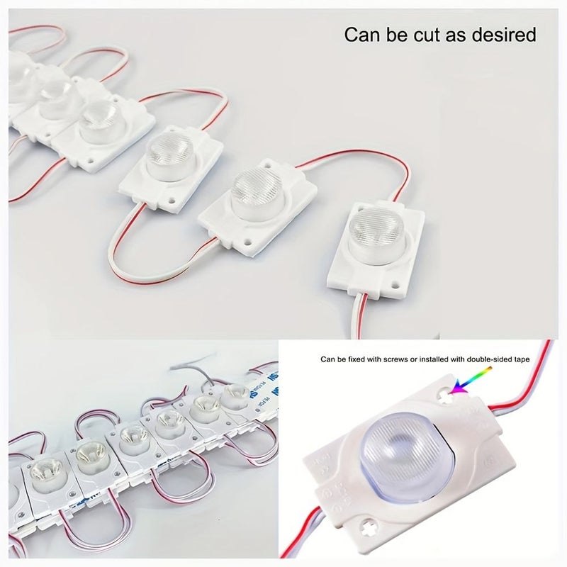 White 20pcs 12V LED Advertising Light Modules for Signboard Letter Box Decoration - Image 3