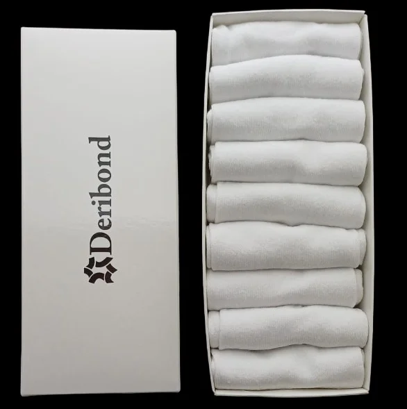 ديريبوند 9 Pieces Ankle Socks Women Cotton White