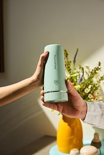 ThermoFlask Stainless Steel Travel Coffee Tumbler with Sip-N-Lok Auto-Seal Lid (16 oz, Sage Green) - Leakproof Insulated Mug for Coffee & Tea - Image 4