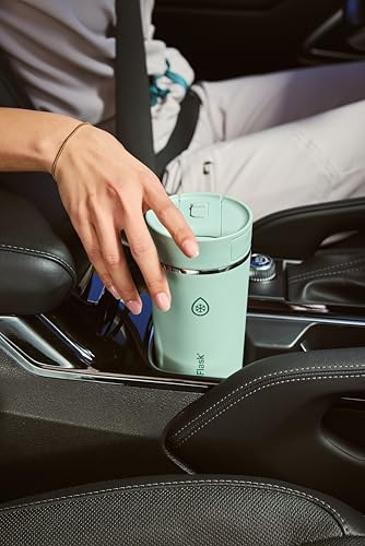ThermoFlask Stainless Steel Travel Coffee Tumbler with Sip-N-Lok Auto-Seal Lid (16 oz, Sage Green) - Leakproof Insulated Mug for Coffee & Tea - Image 3