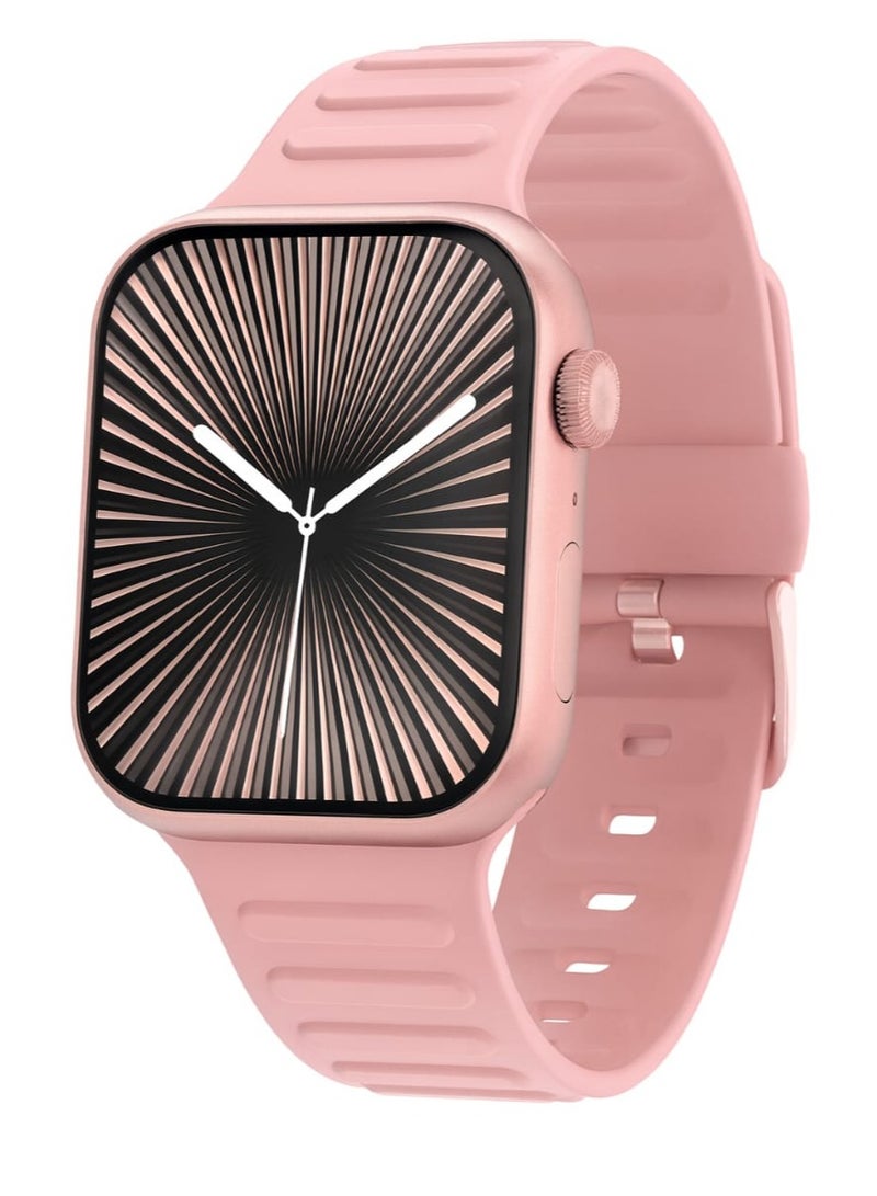 modio The Modio MW21 Size 10 Luxury Watch A stunning 2.2-inch display with high resolution Attractive pink color with 3 straps for a different style every day for women - Image 1