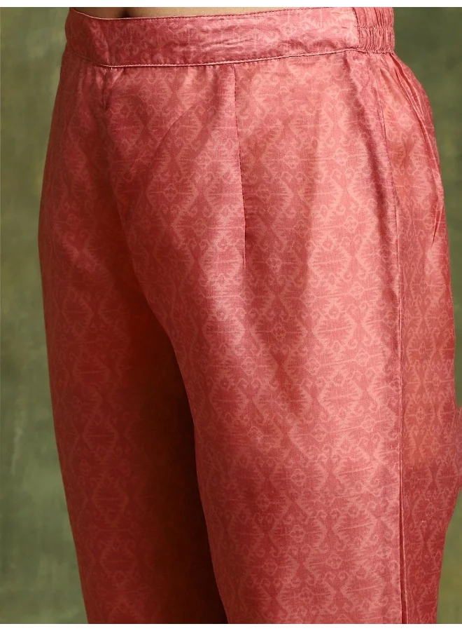 AKS AKS Couture Ethnic Motifs Printed Empire Anarkali Kurta with Trousers & Dupatta
