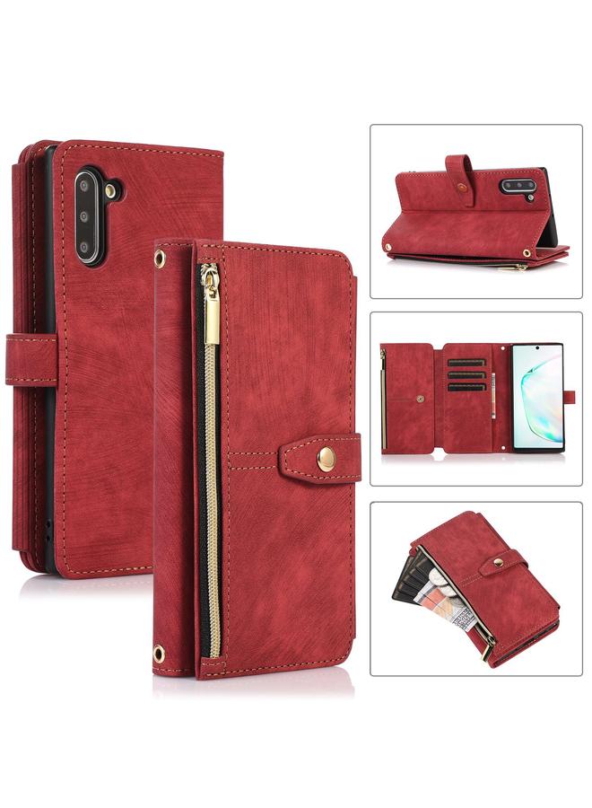 S-TOP Case For Samsung Galaxy Note10 Dream 9-Card Wallet Zipper Bag Leather Phone Case - Image 1