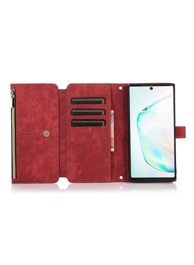 S-TOP Case For Samsung Galaxy Note10 Dream 9-Card Wallet Zipper Bag Leather Phone Case - Image 4