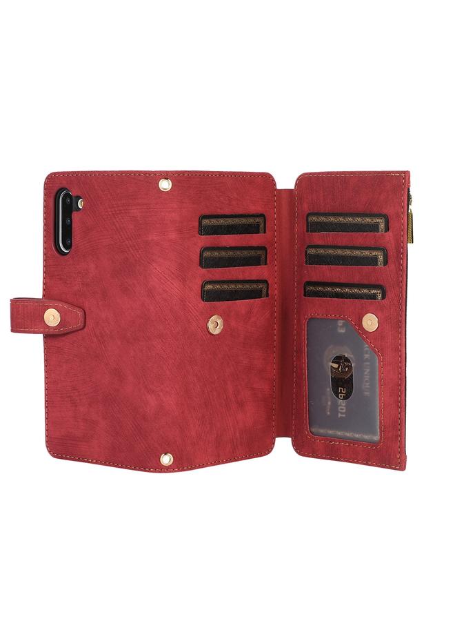 S-TOP Case For Samsung Galaxy Note10 Dream 9-Card Wallet Zipper Bag Leather Phone Case - Image 5