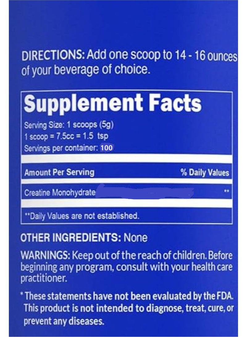 NAKED nutrition Naked Creatine Monohydrate, 1.1 Lb - Image 3