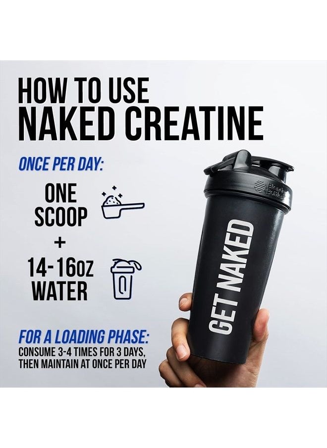 NAKED nutrition - Pure Micronized Creatine Monohydrate – 100 Servings - 500 Grams, 1.1LB Bulk, Vegan, Non-GMO, Gluten Free, Soy Free. Aid Strength Gains, No Artificial Ingredients - Naked CREATINE - Image 1