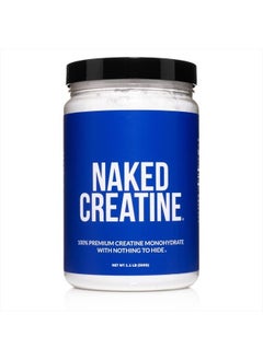 Pure Micronized Creatine Monohydrate – 100 Servings - 500 Grams, 1.1LB Bulk, Vegan, Non-GMO, Gluten Free, Soy Free. Aid Strength Gains, No Artificial Ingredients - Naked CREATINE