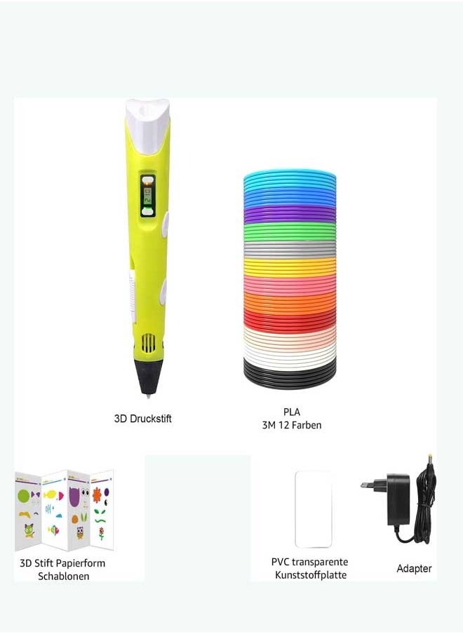 3D Printing Pen Printing Paper Painting Graffiti Template for 3D Pen Kids DIY Gift Present 3D Pen PLA 3D Printing Pen Doodle Arts Craft Drawing USB Pen Set LCD V2 Education RBT Starter Kit - pzsku/ZBF80EA759323D46F2666Z/45/_/1724208039/0e369c95-b22e-4be3-9da4-dc179f5babef