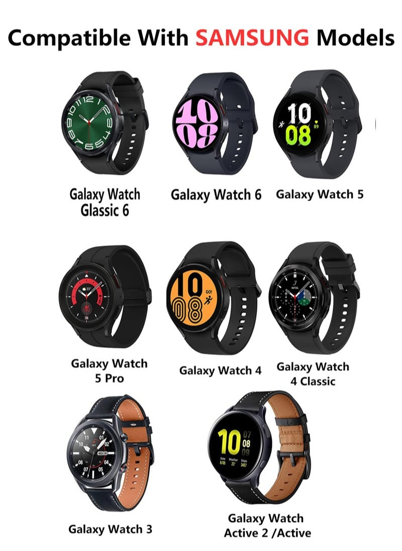 TLAXCA شاحن مغناطيسي لساعة Samsung Galaxy Watch 6/Watch 6 Classic، Watch 5/Watch 5 Pro، Watch 4/Watch 4 Classic، Watch 3/Active 1/Active 2,100 سم كابل شحن من النوع C وحامل ملحقات قاعدة الشحن  - Image 2