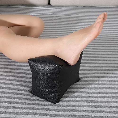 Brrnoo Hand Rest Pillow,Pedicure Foot Rest PU Nail Art Table Hand & Foot Pillow with Soft Fillings for Arm Rest Salon Manicure(Black) - Image 3