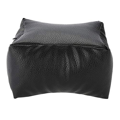 Brrnoo Hand Rest Pillow,Pedicure Foot Rest PU Nail Art Table Hand & Foot Pillow with Soft Fillings for Arm Rest Salon Manicure(Black) - Image 1