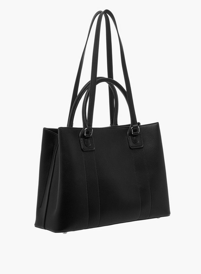 MISSY Textured Tote Bag with Pouch  - Image 3