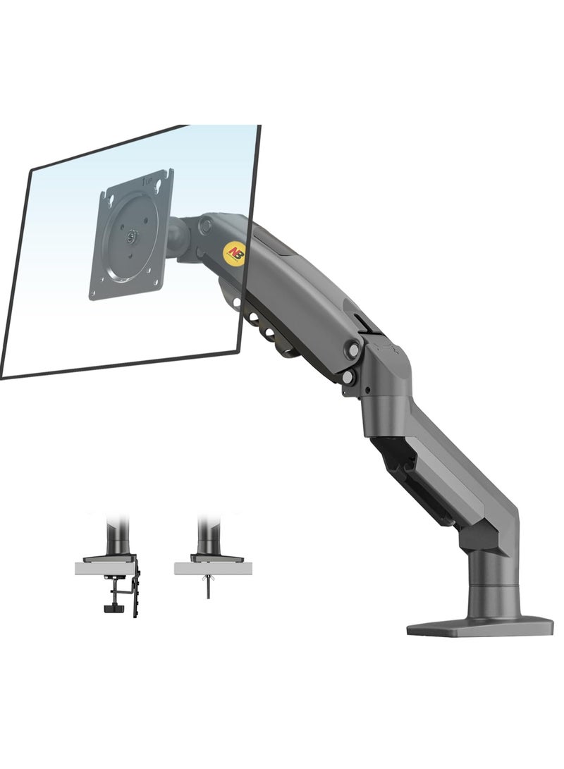 North Bayou F80 Monitor Desk Mount Stand - Full Motion Gas Spring Arm for 17-30 inch Monitors (4.4-19.8 lbs) - Image 1