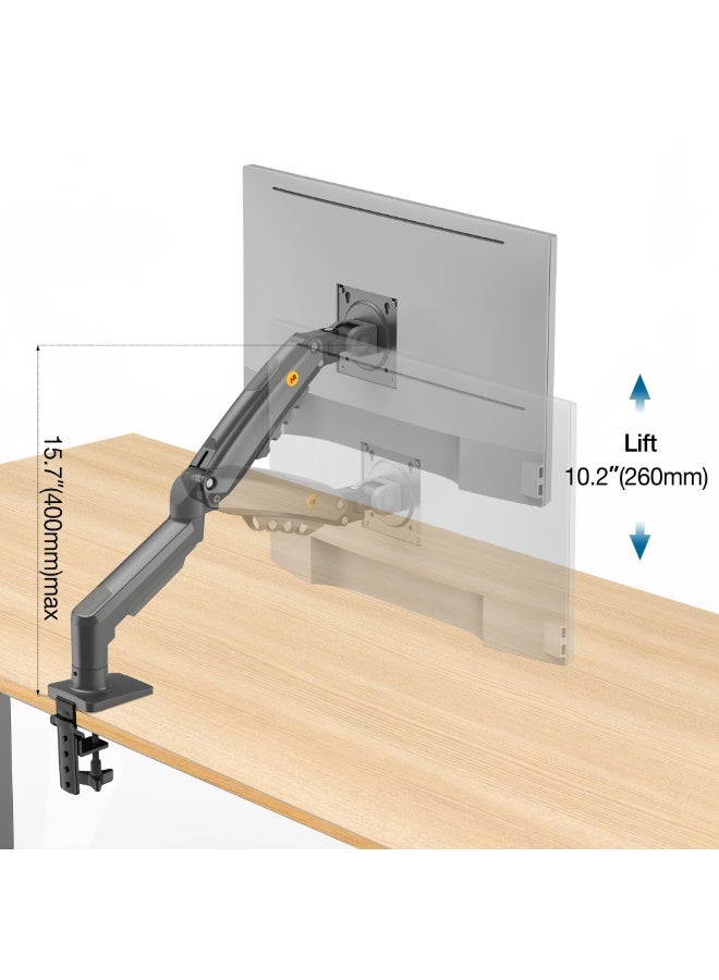 North Bayou F80 Monitor Desk Mount Stand - Full Motion Gas Spring Arm for 17-30 inch Monitors (4.4-19.8 lbs) - Image 2