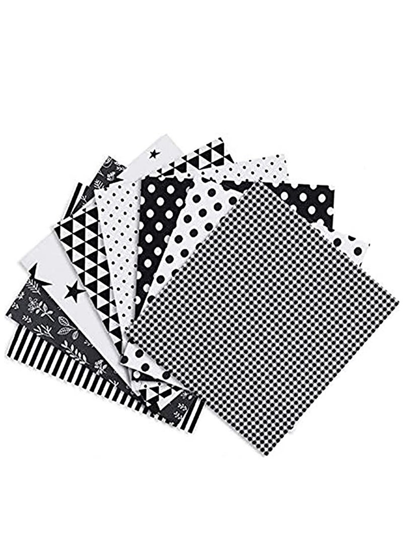 8 Pcs Large 50 x 50 cm Different Pattern Patchwork Fabric Craft Printed TOP Cotton Mixed Bundle Quilting With Flower Pattern Art and Craft Set for Scrapbooking Quilting  - Image 1