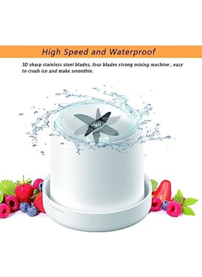 SHOPI - Personal Size Blender, Portable Blender, Battery Powered USB Blender (Peachy Pink) - Image 1