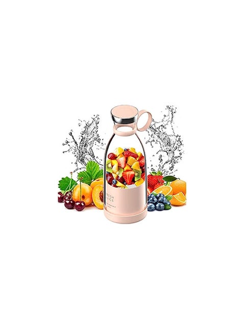 Personal Size Blender, Portable Blender, Battery Powered USB Blender (Peachy Pink)