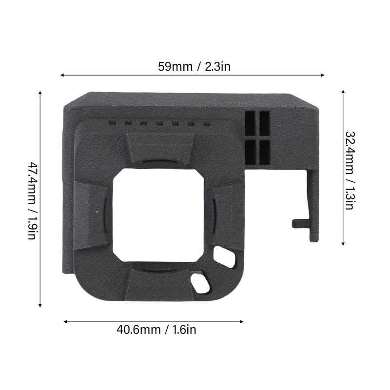 Bambu Lab مجرى تبريد فوهة التسخين أسود - تدفق هواء عالي - تصميم قوي - تركيب سهل - Image 3