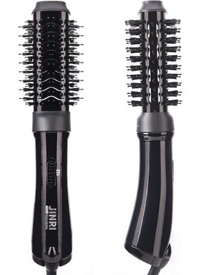 JINRI 3in1 Ionic Ceramic Brush  Volumizer Straighten Curl  Style Hair With Hot Air 
