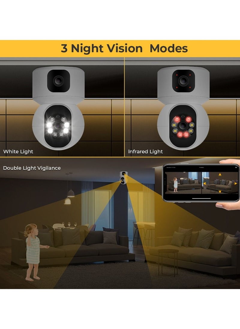 Crony - NIP-32 iCsee APP 4MP double-screen IP Camera Dual Lens WiFi Camera Dual Screen Baby Monitor Auto Tracking AI Human Detection IP Security Cameras - Image 1