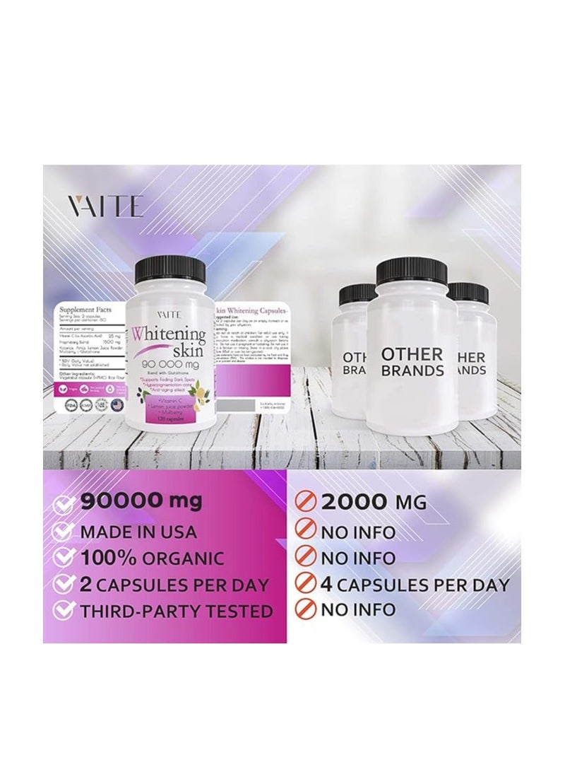 VAITE Whitening skin 90,000mg 120 Capsules - Image 2
