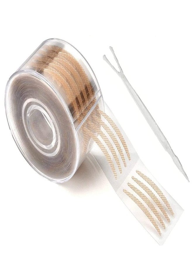 GLNRM Double eyelid tape invisible waterproof, eyelid tape for hooded eyes makeup shadow eyelid tape tools sticker strips with fork - Image 1