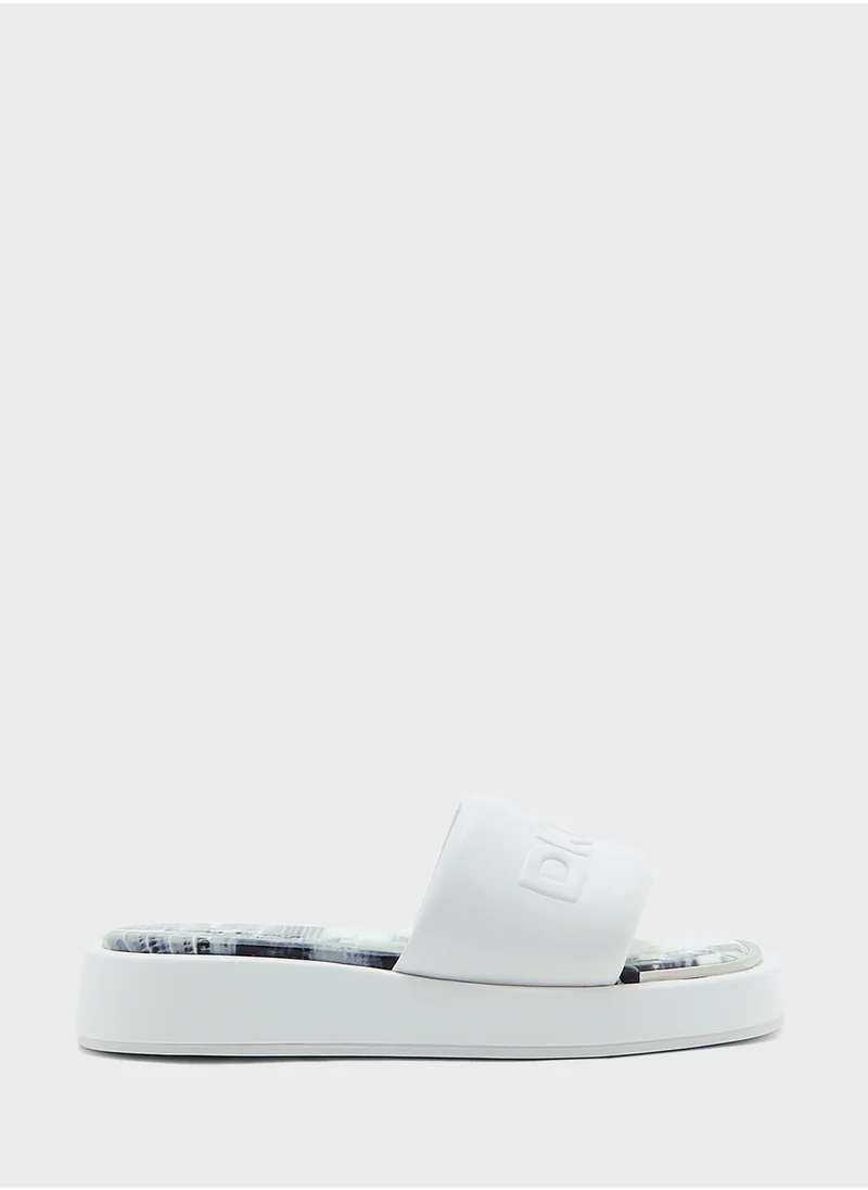 DKNY Levie Platform Slide Sandals