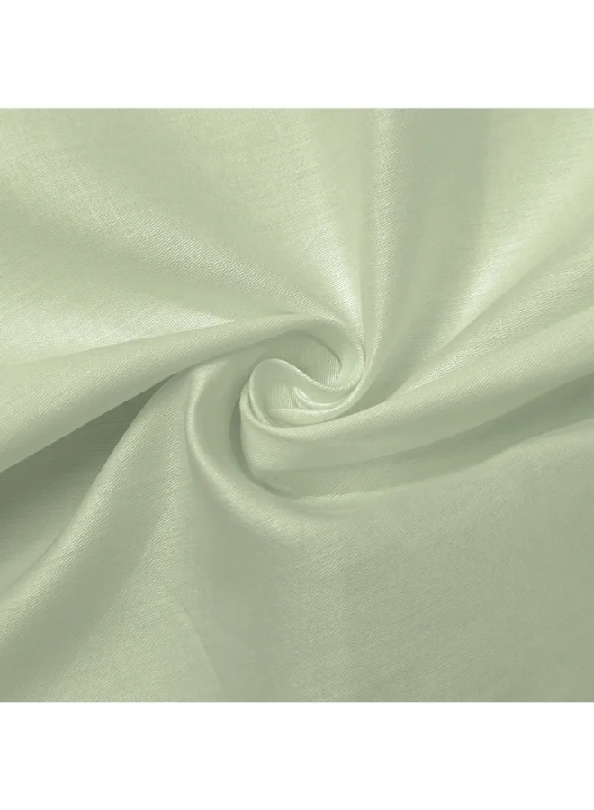 MULBERRY LIVING 100% Cotton Queen Fitted Bedsheet Set- 250 TC Serentiy Solids. 1 Sheet : 160x200x30cms / 2 Pillow Covers : 50x75 cms - Tea Green