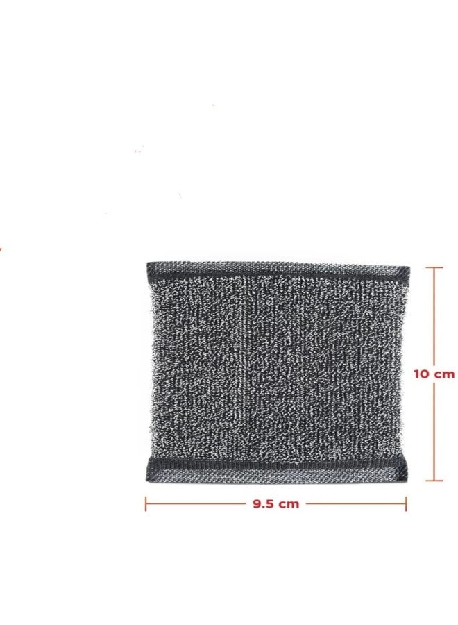 Truvik Sponge Scrubber with Steel mesh Scrub Pad, Scrub Sponge pad for Kitchen (4) - Image 5