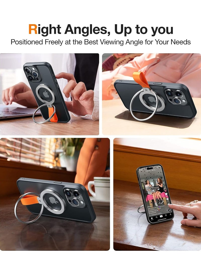 حامل هاتف مغناطيسي قابل للتعديل 2024، متوافق مع حلقات PopSockets MagSafe القابلة للإزالة، لجهاز iPhone 15، 14، 13، 12 11 Pro/Max/Plus/Mini، Samsung Galaxy، Google (فضي)، حلقة Ostand - Image 3