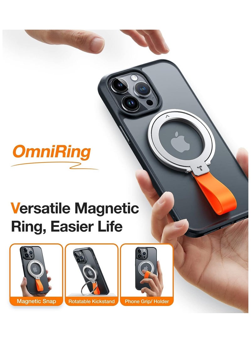 حامل هاتف مغناطيسي قابل للتعديل 2024، متوافق مع حلقات PopSockets MagSafe القابلة للإزالة، لجهاز iPhone 15، 14، 13، 12 11 Pro/Max/Plus/Mini، Samsung Galaxy، Google (فضي)، حلقة Ostand - Image 2
