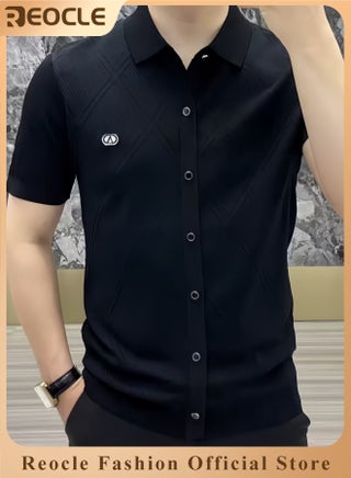 Men's T-shirt Short Sleeve Button Down Shirts Regular-Fit Cotton Lapel Shirts Casual T-shirt - pzsku/ZBF817704837F6D549FA9Z/45/1741248268/9a698b85-ff48-4963-809a-4fdaf3d9fadf