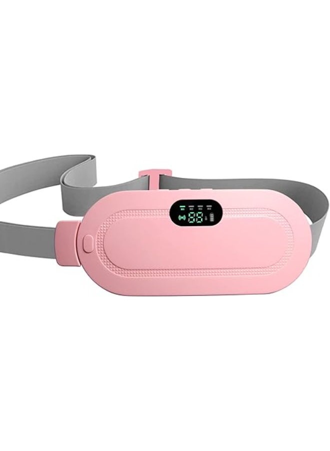 Period Cramp Relief Massager – Portable Cordless Menstrual Pain Massager with 3 Heat Modes & 4 Massage Modes, Front LED Display, Back & Belly Heating Pad - Image 1