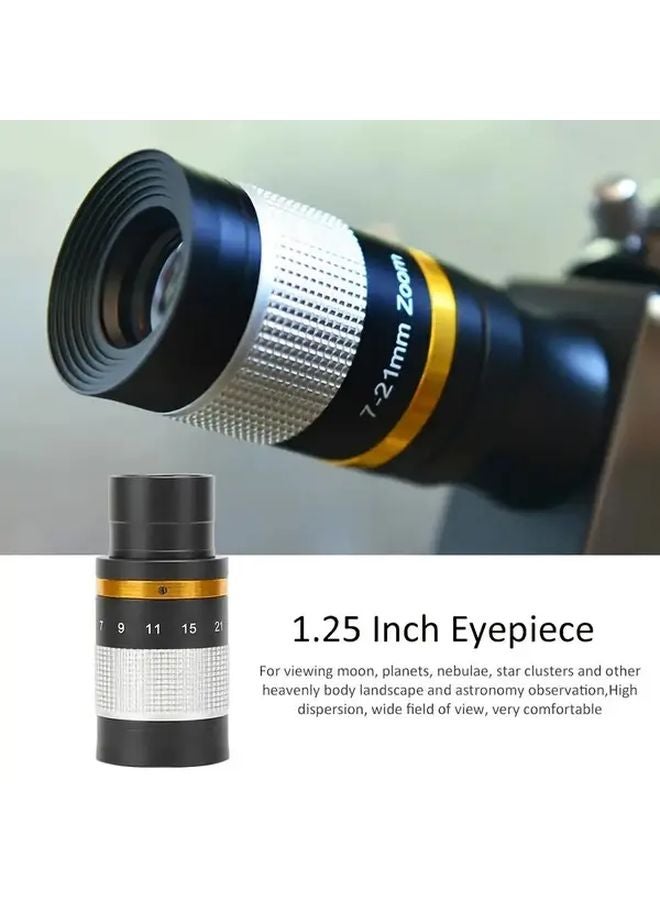 7 21mm Zoom Eyepiece High Definition For 1 25 Inch Telescopes Astronomy Observation - Image 3