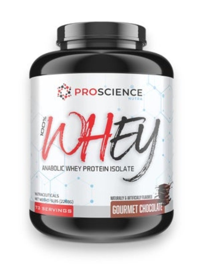 Proscience Nutra 100% Whey Protein, Anabolic Whey Protein Isolate, Gourmet Chocolate Flavour, 5 Lb 